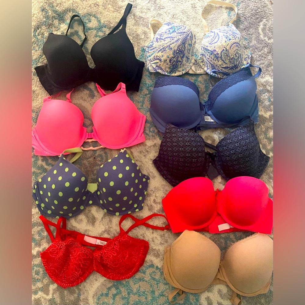 9 bras-all underwire and in great shape.